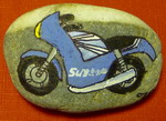 Malování na kameny - Motorka (motorka.jpg)