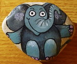 Malování na kameny - Slon (slon.jpg)